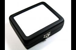 Glass-Top: Small Leatherette Display Case